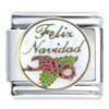 Feliz Navidad Merry Christmas Italian Charm