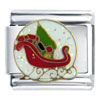 Santa Claus Sleigh Italian Charm