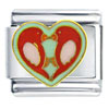Love Bird Kiss Italian Charm