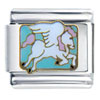White Pegasus Italian Charm