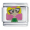 Geek  Girl   Italian   Charm 
