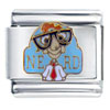 Nerd  Boy  Italian Charm
