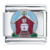 Little Red Schoolhouse Italian Charm