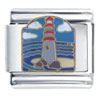 Lighthouse By Ocean Water Italian Charm