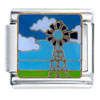 Windmill Blue Scene Italian Charm