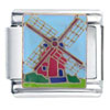 Red Dutch Windmill Italian Charm