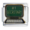 Number One Secretary Italian Charm