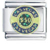 Las Vegas $50 Chip Italian Charm