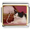 Cat With Yarn Photo Italian Charm