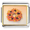 Autumn Leaf Wreath Photo Italian Charm