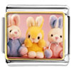Stuffed  Bunny  Rabbits Photo Italian Charm
