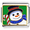 Candy Cane Snowman Photo Italian Charm