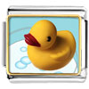 Swimming Rubber Ducky Photo Italian Charm
