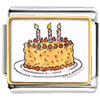 Three Candles Birthday Cake Photo Italian Charm