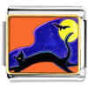 Black Cat And Bat Photo Italian Charm