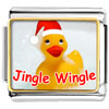 Jingle Wingle Rubber Ducky Santa Photo Italian Charm