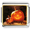 Smiling Pumpkin Face Lanterns Photo Italian Charm