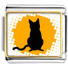 Black Cat Silhouette Photo Italian Charm