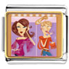 Two Fashion Women Primping Photo Italian Charm