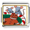 Mice Eating Gingerbread Man Photo Italian Charm