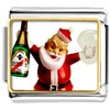 Champagne Santa Photo Italian Charm
