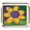 Quilted Flower Photo Italian Charm