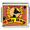 Love My Dog Pink Photo Italian Charm