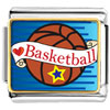Heart Basketball Photo Italian Charm