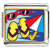 Beach Fun Photo  Italian  Charm