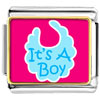 It's A  Boy  Baby Photo Italian Charm