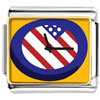 American Flag Clock Photo Italian Charm