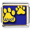 Dog Woof Paw Prints Photo Italian Charm