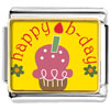 Happy B Day Pink Cake Photo Italian Charm