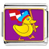 American Duck Walking Photo Italian Charm