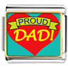 Proud Dad Photo Italian Charm