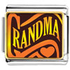Golden Grandma Heart Photo Italian Charm