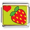 Heart Strawberry Photo Italian Charm