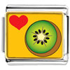 Heart Kiwi Photo Italian Charm