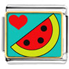 Heart Watermelon Charm Photo Italian Charm