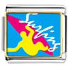 Guy Surfing Yellow Photo Italian Charm