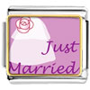 Just Married Photo Italian Charm