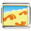 Footprints In The Sand Photo Italian Charm