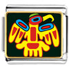 Multicolored Artistic Bird Italian Charm