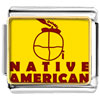 Native  American  Face Italian Charm