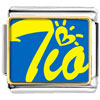 Cursive Heart Tio Photo Italian Charm