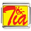 Cursive Heart Tia Photo Italian Charm