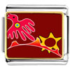 Flying Charm Red Bird Italian