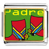 Padre Colorful Boots Charm Photo Italian Charm