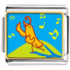 Singing Chirping Bird Italian Charm