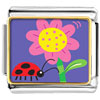 Ladybug Flower Photo Italian Charm